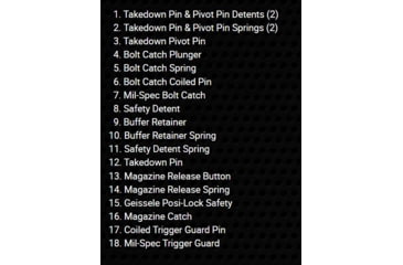 Image of Geissele Standard Lower Parts Kit, No Grip, 05-343