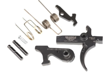 Image of Geissele Super 3-Gun AR-10/AR-15 Trigger, Curved, 3.5 lb Pull, Black, 05-152