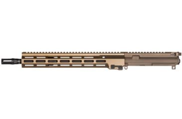 Image of Geissele Super Duty Complete Upper Receiver, 5.56mm, 14.5in Barrel, Mid Length, 1-7 Twist, Geissele Sparkout Flash Hider, Sand, 14.5in, 08-219S