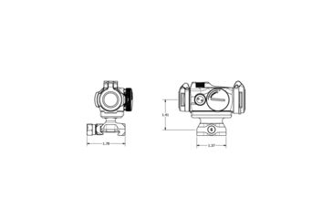 Image of Geissele Geissele Super Precision T1 Series Scope Mount, 1.93in Height, Black, 05-543B