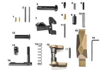 Image of Geissele Ultra Duty Lower Parts Kit, Desert Dirt Color, 05-435S