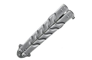 Image of Gen Pro Butterfly Spoon with Bottle Opener, Silver Handle GPBFSP