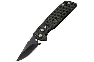 Image of Gen Pro Mini Auto, Black Alum. Handle w/Hammered Finish &amp; Checkering X-FK-006BK