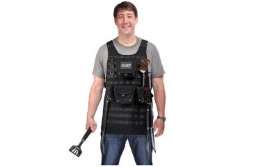 Image of Gen Pro Tactical BBQ Apron, Black GPTBBQA