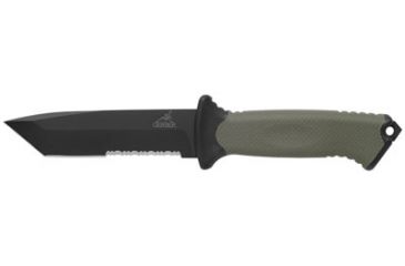 Image of Gerber 000558 Prodigy Fixed 420 Stainless Tanto Blade Textured Soft Rubber