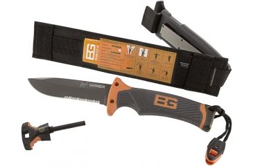 Image of Gerber Bear Grylls Survival Series, Ultimate Fixed Blade Knife, Drop Point, Serrated, 31001103
