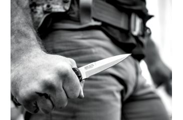 Image of Gerber Covert Auto Automatic Folding Knife / Fine Edge, Tactical Gray/Stonewash Blade, 30-001307