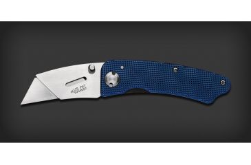 Image of Gerber Edge Foldign Clip Knife Blue Aluminum Handle Clam 31 000667
