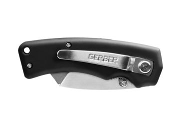 Image of Gerber Edge Folding Clip Knife, Black Rubber Handle, Clam 31-000668