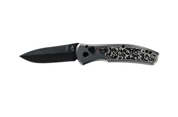Image of Gerber Empower Auto Open Folding Knife,3.25in,S30V Steel Black Oxide Blade,Grey Armored Grip Handle, 30-001325