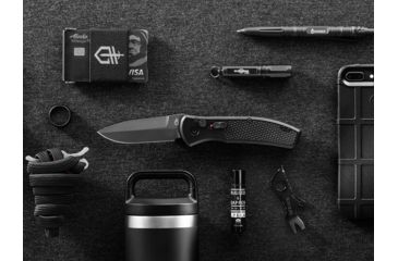 Image of Gerber Empower Automatic Folding Knife, 3.25in, S30V Steel, Black, 30-001321