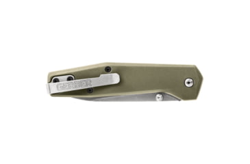 Image of Gerber Fuse Folding Knife, 3.8in 7Cr17MoV Steel Stonewash Drop Point Blade, Flat Sage Handle, 30-001875