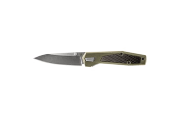 Image of Gerber Fuse Folding Knife, 3.8in 7Cr17MoV Steel Stonewash Drop Point Blade, Flat Sage Handle, 30-001875
