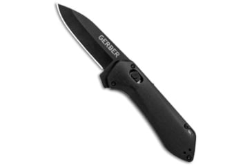 Image of Gerber Gerber Highbrow Compact A/O Spring Assisted Knife Black 2.8" Onyx *DISC*, Black, Stainless Steel, adult, BHQ-223751
