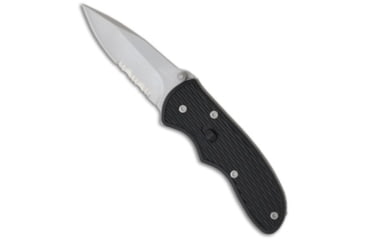 Image of Gerber Gerber Mini Fast Draw Knife Spring Assisted 2.1" Bead Blast Serr 01525, Black, Carbon, adult, BHQ-1063