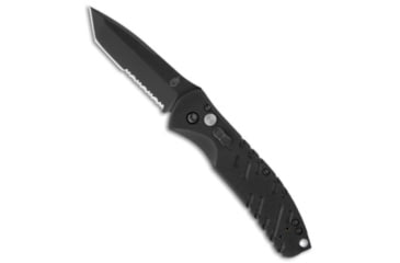 Image of Gerber Gerber Propel Downrange Automatic Tactical Knife Black 3.5&quot; Black Serr *DISC*, Black, 420, adult, BHQ-223766