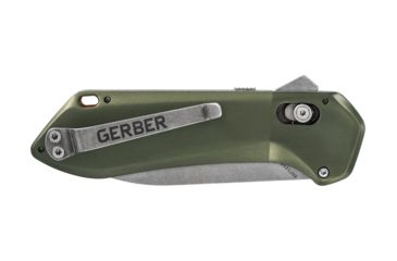 Image of Gerber Highbrow Compact Assisted Opening Folding Knife, 2.8in, 7CR Steel, Green, 30-001526