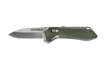 Image of Gerber Highbrow Compact Assisted Opening Folding Knife, 2.8in, 7CR Steel, Green, 30-001526