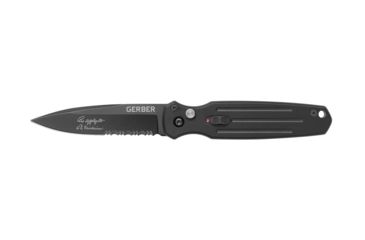 Image of Gerber Mini Covert Auto, Serrated Edge Folding Clip Knife, Box 30-000244
