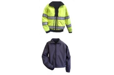Image of Gerber Outerwear Thriller SX Reversible with Soft Shell Liner Jacket, Black - Lime, SR 71DX3/L SR