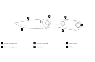 Image of Gerber Principle Fixed Blade Knife, Coyote Brown Handle
