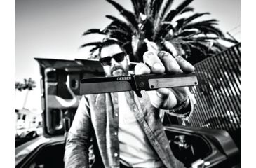 Image of Gerber Quadrant Assisted Opening Folding Knife, 7CR17MOV Steel, Bamboo, 30-001702, EDEMO1