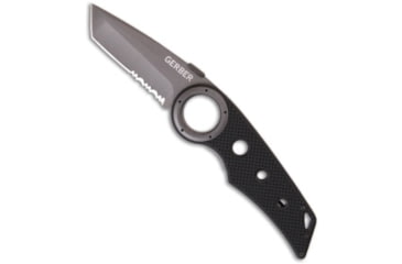 Image of Gerber Gerber Remix Tanto Liner Lock Knife 3" Gray Serr 0433*DISC*, Black, 7Cr17MoV, adult, BHQ-228915