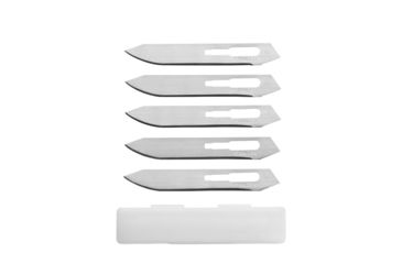 Image of Gerber Vital Pocket Knife, Black/Orange Handle,6 Replacement Blades GE31-002736