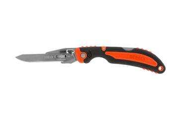 Image of Gerber Vital Pocket Knife, Black/Orange Handle,6 Replacement Blades GE31-002736