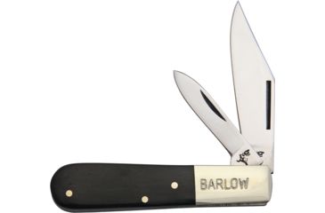 Image of German Bull Barlow Buffalo Horn Folding Knife,Stainless Steel,Clip and Pen,Buffalo Horn Handle GB114BH