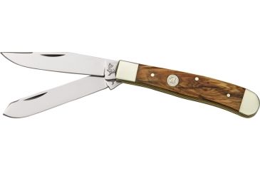Image of German Bull Trapper Walnut Folding Knife,Stainless Clip and Spey Blade, Walnut Handle GB254WAL