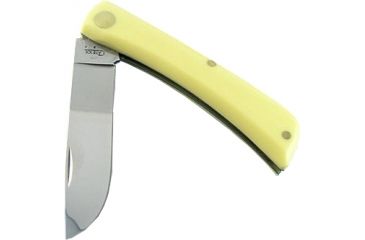 Image of German Eye Sodbuster Jr Folding Knife,Solingen Steel Blade, Yellow Celluloid Handle GE99JRY
