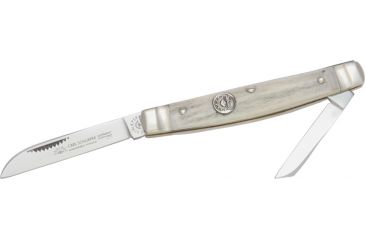 Image of German Eye Two Blade Congress Folding Knife,Sheepsfoot/Coping Blade, Genuine Deer Stag Handle GE54DS