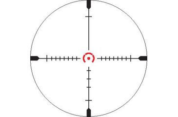 Image of German Precision Optics GPOTAC 6X 1-6x24i Rifle Scope, Horseshoe reticle, Black Matte RT610