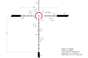 Image of German Precision Optics GPOTAC 8X 1-8x24i Rifle Scope, Horseshoe Reticle, Black Matte RT820
