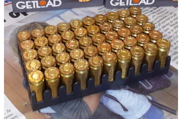 Image of GetLoad 9mm Luger 124 grain Total Metal Jacket Brass Cased Centerfire Pistol Ammo, 100 Rounds, GETL9MMB