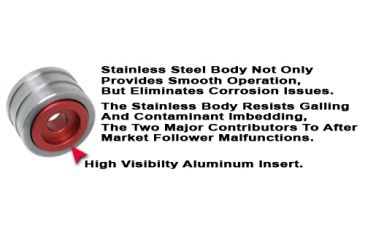 Image of GG&amp;G Mossberg 930 12ga. Magazine Follower, Stainless/Red GGG-1440