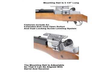 Image of GG&amp;G Ruger Mini-14 Scope Mount, Silver, GGG-1519BD