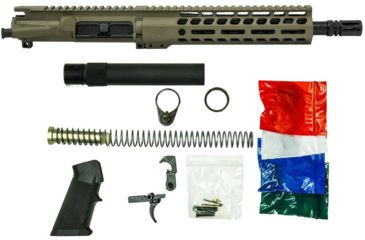 Image of Ghost Firearms Upper Receiver, Pistol Lower Parts Kit, .300 Blackout, 10.5in Pistol , 4150  Moly Steel Barrel, 1-8 Twist, 9in M-LOK Free Float Hand Guard, A2 Flash Hider, FDE, GF105E9GFR300FDE-KIT