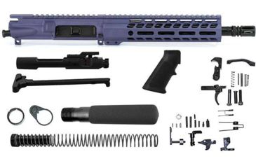 Image of Ghost Firearms Upper Receiver, Pistol Lower Parts Kit, .300 Blackout, 10.5in Pistol,  Moly Steel Barrel, 1-8 Twist, 9in M-LOK Free Float Hand Guard, A2 Flash Hider, Tac Grape, GF105E9GFR300GRP-KIT