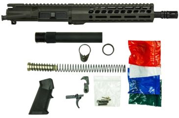 Image of Ghost Firearms Upper Receiver, Pistol Lower Parts Kit, .300 Blackout, 10.5in, Pistol , Moly Barrel, 1-8 Twist, 9in M-LOK Free Float Hand Guard, A2 Flash Hider, OD Green, GF105E9GFR300OD-KIT
