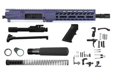 Image of Ghost Firearms Upper Receiver, Pistol Lower Parts Kit, 5.56mm/.223, 10.5in, Carbine , Moly Barrel, 1-7 Twist, 9in M-LOK Free Float Hand Guard, A2 Flash Hider, Tac Grape, GF105E9GFR556GRP-KIT