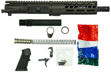 Image of Ghost Firearms Upper Receiver, Pistol Lower Parts Kit, 5.56mm, 7.5in, Pistol , 4150 Chrome Moly Steel Barrel, 1-7 Twist, 7in M-LOK Free Float Hand Guard, A2 Flash Hider, OD Green, GF75E7GFR556OD-KIT