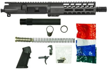 Image of Ghost Firearms Upper Receiver, Pistol Lower Parts Kit, 5.56mm, 7.5in, Pistol , 4150  Moly Steel Barrel, 1-7 Twist, 7in M-LOK Free Float Hand Guard, A2 Flash Hider, Tungsten Gray, GF75E7GFR556TG-KIT