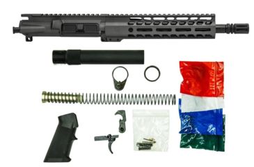 Image of Ghost Firearms Upper Receiver, Pistol Lower Parts Kit, 7.62X39, 10.5in, Carbine , Light HBAR Barrel, 1-10 Twist, 9in M-LOK Freefloat Handguard, A2 Birdcage Flash Hider, Gray, GF105E9GFR762TG-KIT