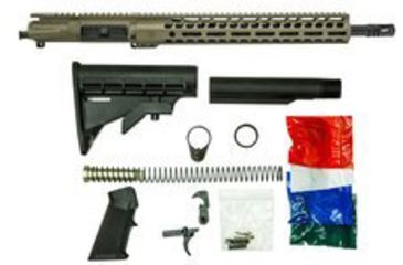 Image of Ghost Firearms Upper Receiver, Rifle Lower Parts Kit, 9mm 9x19 Para, 16in, Carbine , 4150 Light HBAR Barrel, 1-10 Twist, 14in M-LOK Free Float Hand Guard, A2 Muzzle Device, FDE, GF16E14GFR9MMFDE-KIT