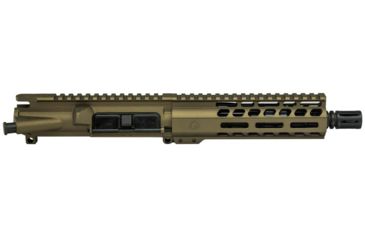 Image of Ghost Firearms Elite Complete Upper Receiver, .300 Blackout, 7.5in, Pistol Length, 4150 Light HBAR Barrel, 1-8 Twist, 7in M-LOK Free Float Hand Guard, A2 Flash Hider, Burnt Bronze, GF75E7GFR300BB