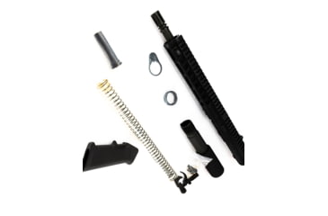Image of Ghost Firearms Vital Upper Receiver, Pistol Lower Parts Kit, 5.56mm, 10.5in, Carbine , 4150 M4 Barrel, 1-7 Twist, 9in M-LOK Free Float Hand Guard, A2 Birdcage Flash Hider, Black, GF105E9GFR556BLK-KIT