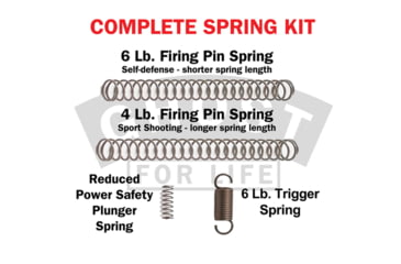 Image of Ghost Inc Angel 3.0 Complete Trigger Kit, Glock Gen 1-5, Silver, GHO_ANGELTK