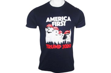 Image of Gi Men's T-shirt Trump America First X-large Navy Blue